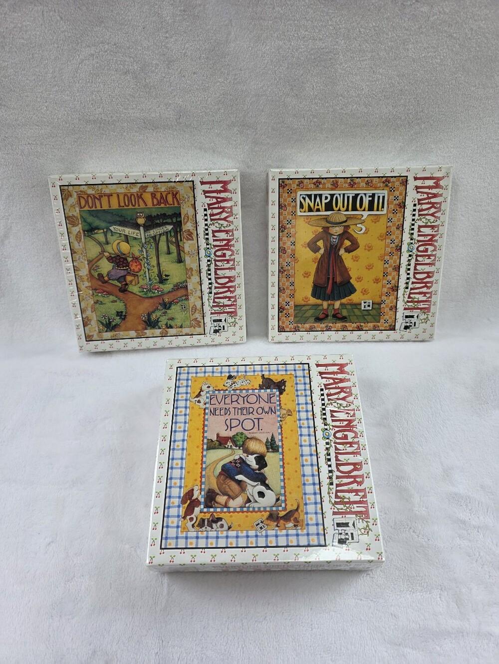 Vintage Mary Engelbreit Jigsaw Puzzles Lot of 3